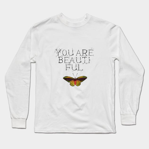 You are beautiful Long Sleeve T-Shirt by Pacesyte